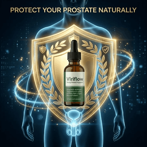 ViriFlow 1 bottle — natural prostate and bladder support plant-based liquid supplement for men over 40 USA